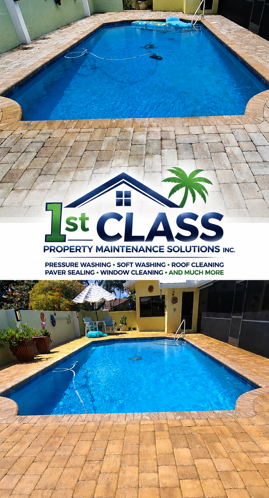 Paver Cleaning & Sealing in Pompano Beach, FL service example in South Florida